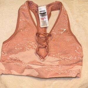 Gymshark Adpat Camo Pink Sports Bra